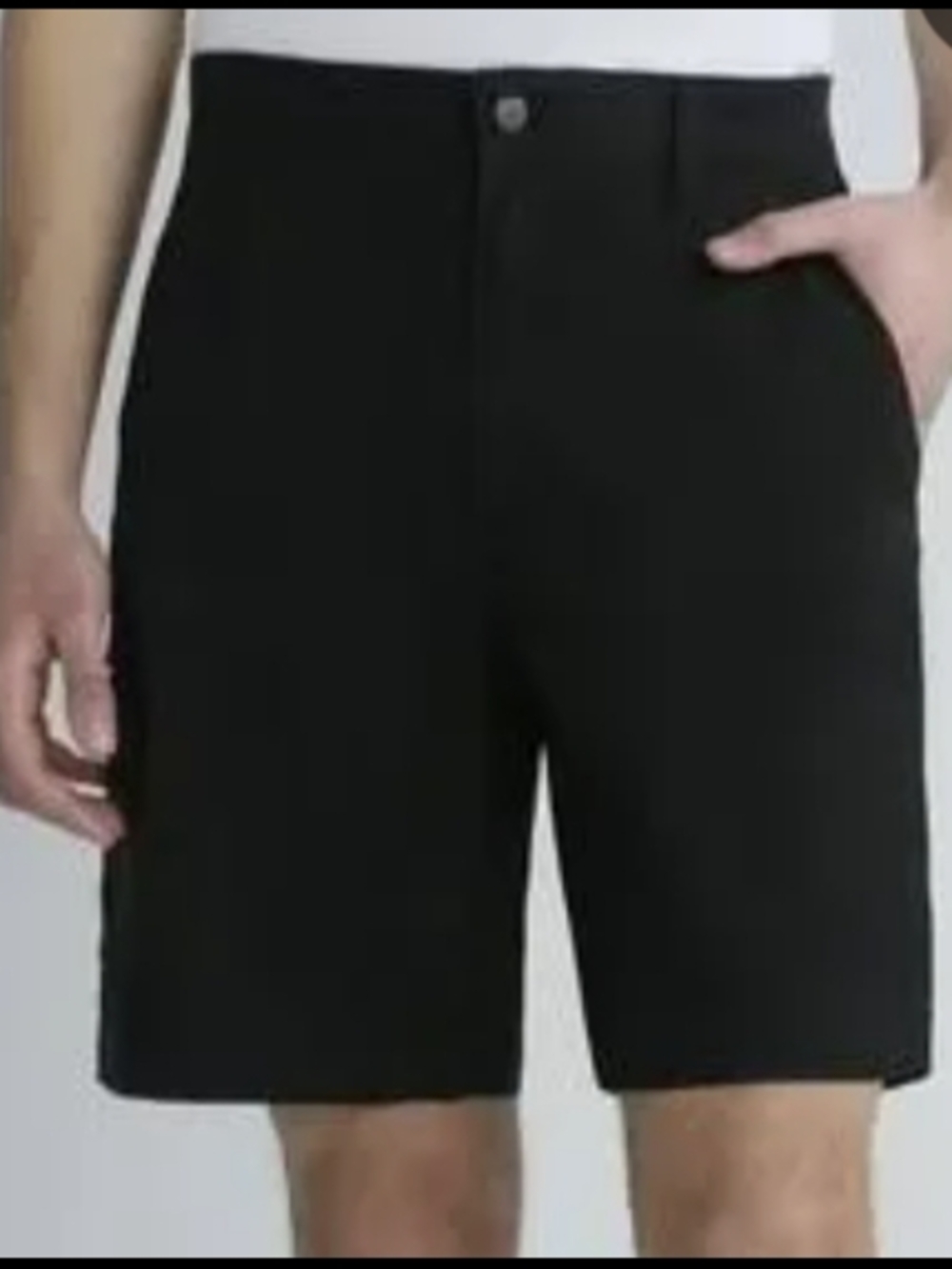 Brahma Black Flat-Front Men's Shorts, Relaxed Fit